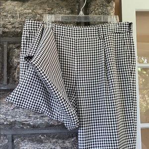 Gingham dress pants